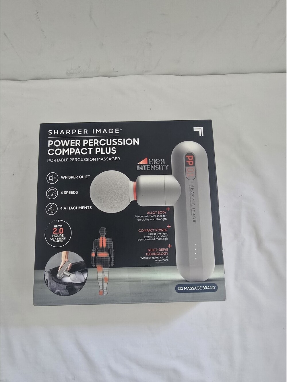 Sharper Image Power Percussion Compact Plus Portable Massager*Open Box